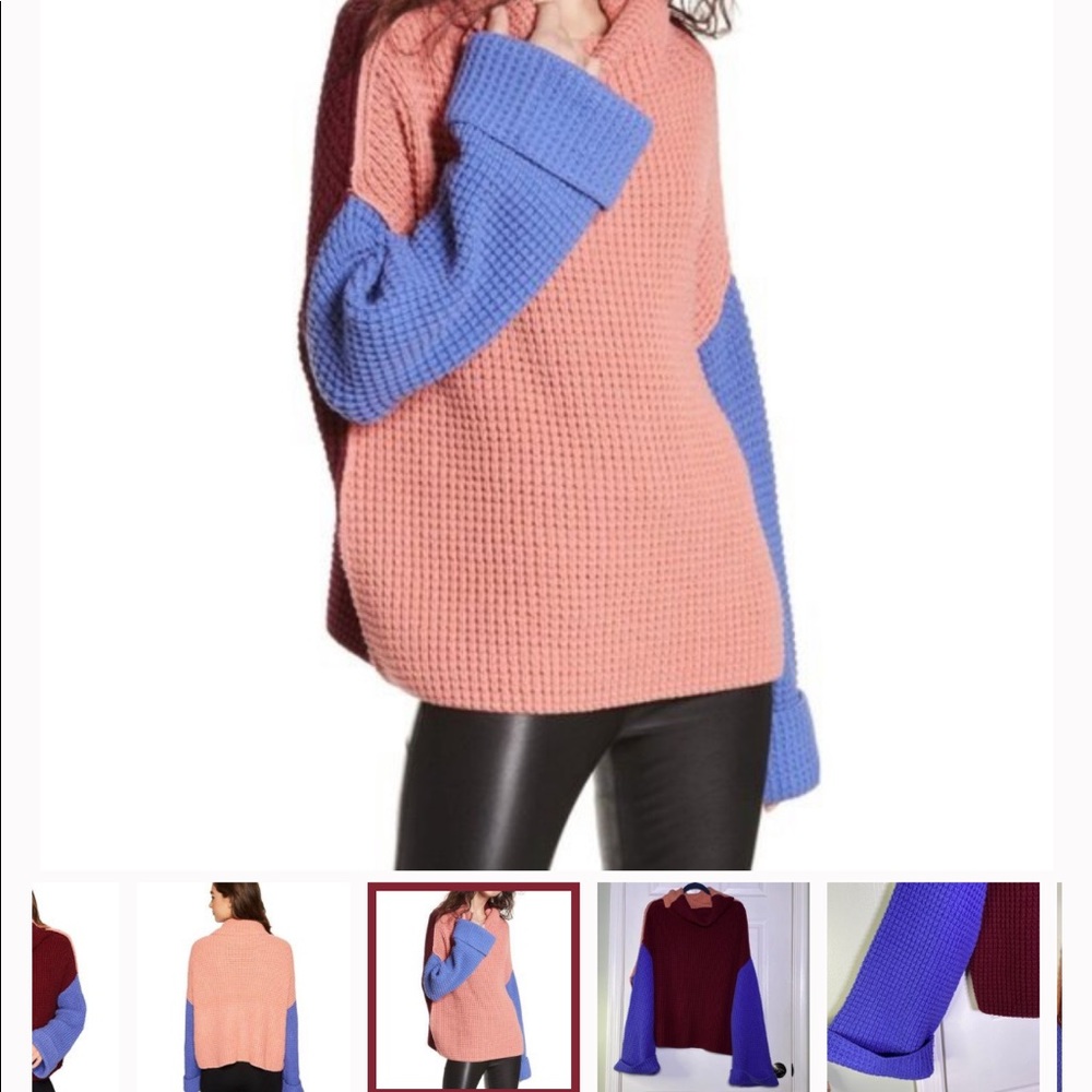 Free People Park City Colorblock Sweater - Picture 6 of 7